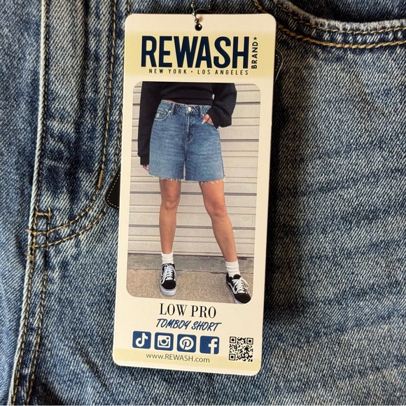 NWT Rewash Jean Shorts Low Pro 7 - Picture 6 of 8